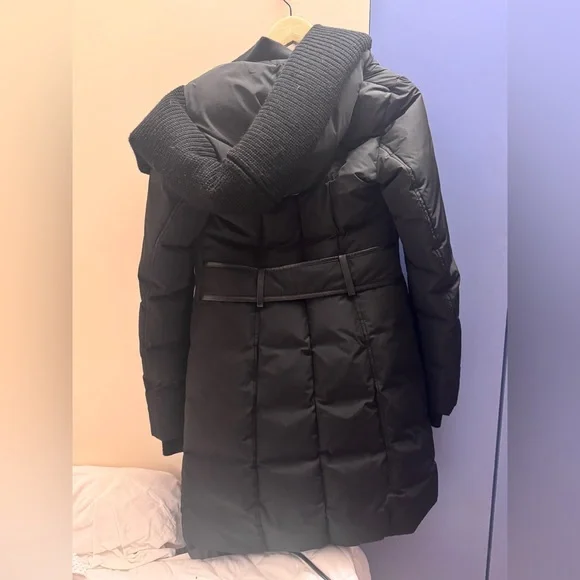 MackageBrigid Knit Trim Down Coat -